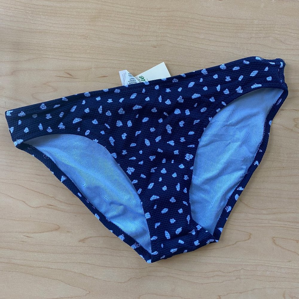 NWT! Aerie pique bikini bottom, polka-dot, size S